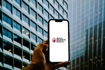 Naklejka premium Monte dei Paschi di Siena Historic Italian Bank Providing Financial Services, Banking Solutions, Wealth Management, and Investment Services