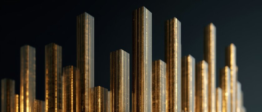 modern investment concept represented by rising architectural forms and optimistic lighting