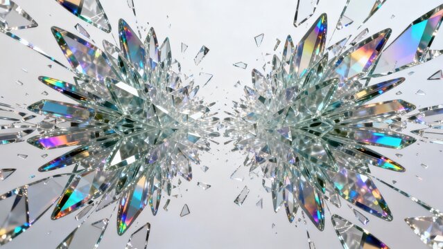 Symmetrical Crystal Explosion