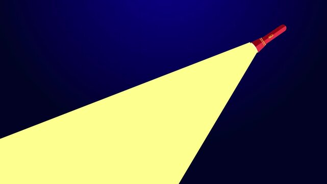 Flashlight beam revealing a running thief with laptop and text anxiety concept vector illustration.