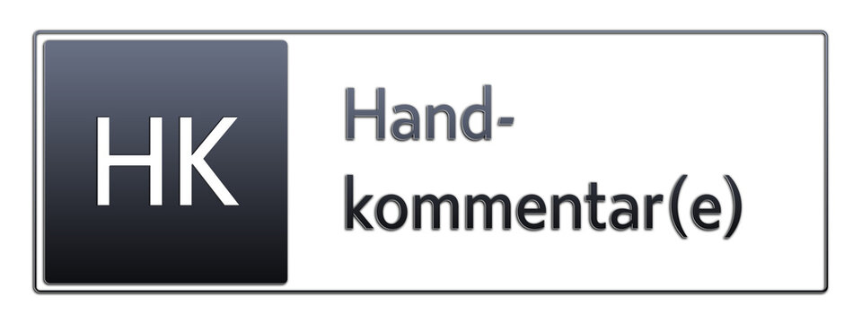 HK - Handkommentar(e) - Abk&uuml;rzung aus deutschem Recht, Verwaltung