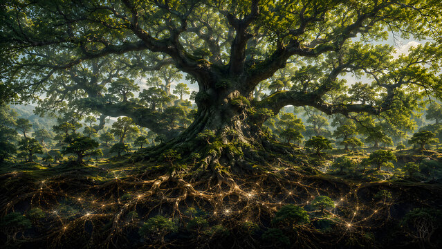 🌳 THE ANCIENT OAK BUILT FROM EVERY OAK THAT GREW FROM ITS ACORNS