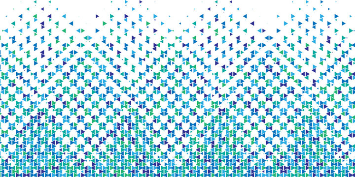 Abstract blue triangle mosaic background, geometric seamless pattern texture, modern creative vector design