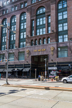 The Arcade in downtown Cleveland Ohio USA