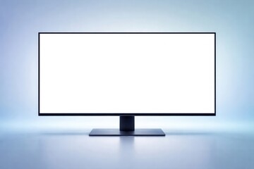 Fototapeta premium Modern blank widescreen monitor
