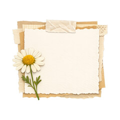 Fototapeta premium PNG Vintage floral paper design