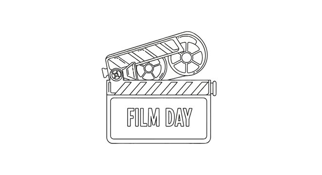 Film clapboard movie production tool.