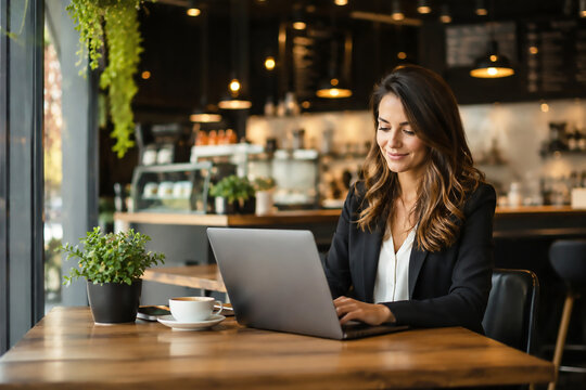 Caf&eacute; moderno e aconchegante com vista