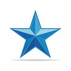 Obraz premium Blue Star Icon