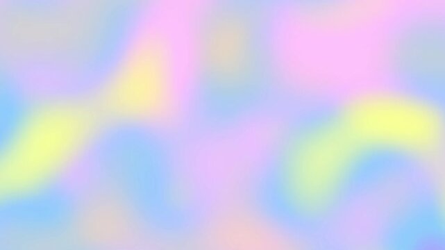 Abstract pastel holographic gradient loop smooth background