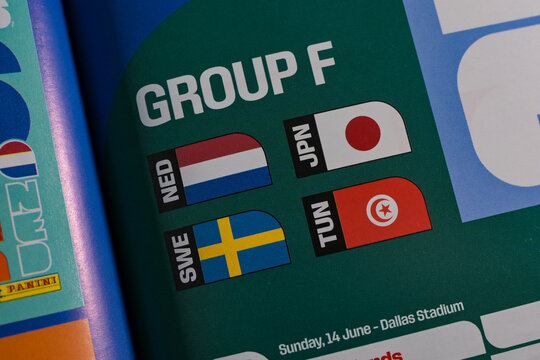 June 7, 2026, United States. Flags of the participants of the Fifa World Cup Group F of the national teams of the Netherlands, Japan, Sweden, and Tunisia.