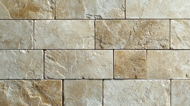 Beige limestone texture natural stone brick wall pattern seamless surface with warm neutral tones perfect for eco-friendly design backgrounds