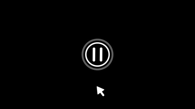 Minimalist loading spinner animation black background modern u i