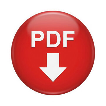 Red download button with pdf icon and arrow