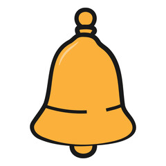 Fototapeta premium Cute Notification Bell Icon
