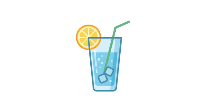 A refreshing glass of cold lemonade with ice cubes and a lemon slice.