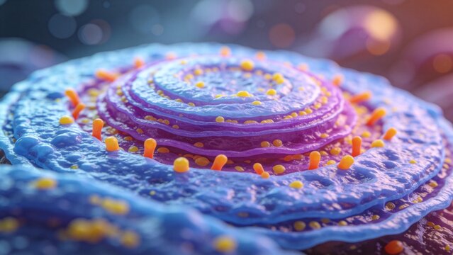 Cellular structure under microscope