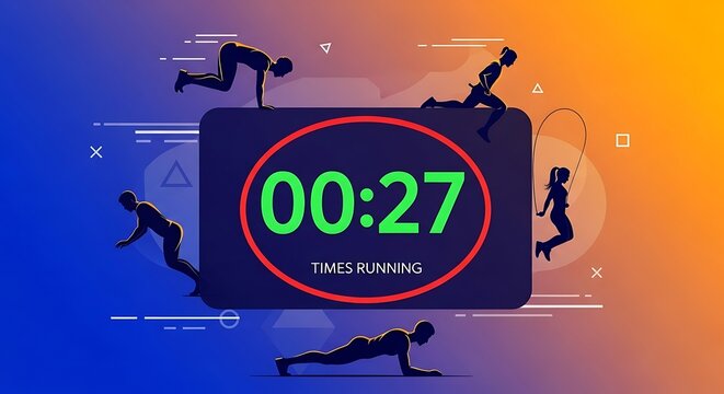 Time running out on digital countdown timer.