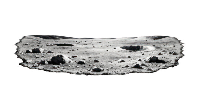 PNG Lunar surface with craters.