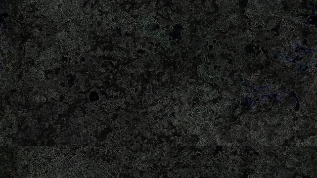 Dark textured abstract background with intricate patterns, subtle highlights, organic shapes, and depth. Grunge texture background animation.