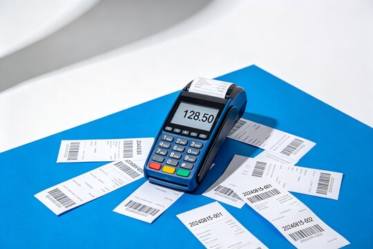 POS terminal with transaction receipts