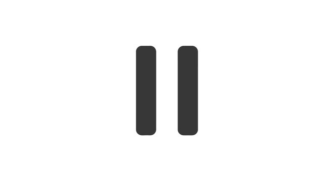 Simple black parallel vertical bars icon design.