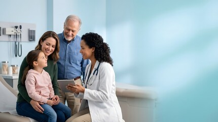Obraz premium Pediatric Doctor Examining Young Child