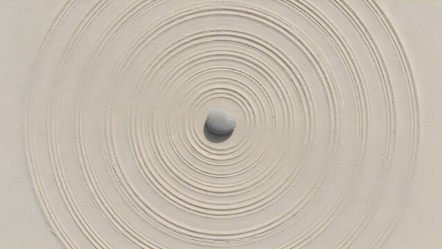 Concentric Sand Rings Showing Expanding Ethical Responsibility