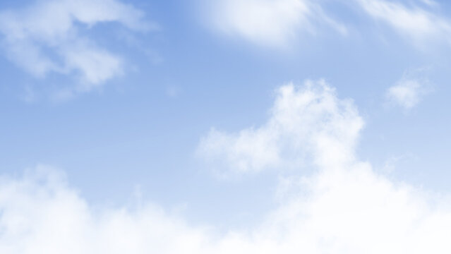 Serene blue sky with clouds desktop wallpaper