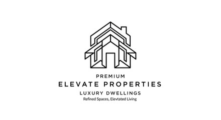 Naklejka premium Luxury real estate logo design.