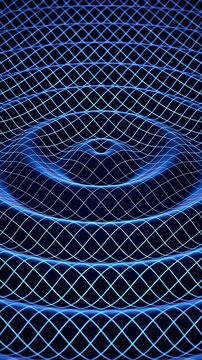 Propagation of gravitational ripples and spacetime curvature.