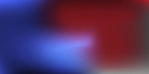 Naklejka premium Abstract blue and red blended gradient background with grainy noise and light effect, abstract