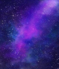 Galaxy nebula night skylight background © melontropisart