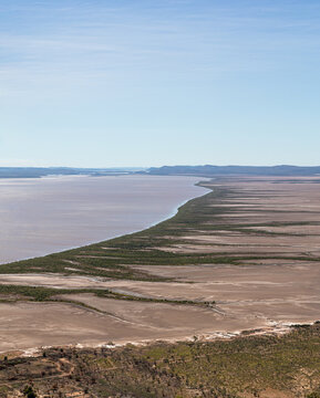 The tidal flats and mangrove line streams in the Cambridge Gulf at Wyndam Western Australia