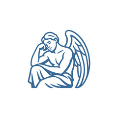 Obraz premium Archangel Michael Resting Logo
