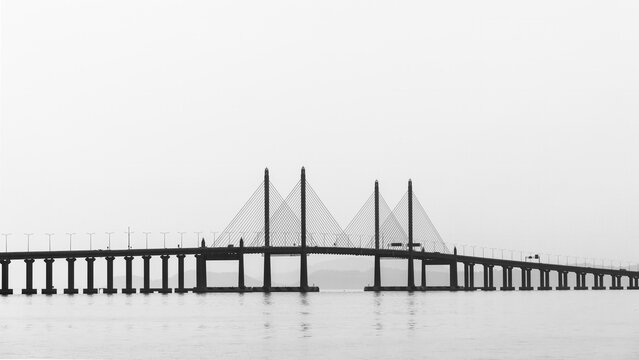 Black and white bridge, Penang, Malaysia