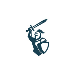 Fototapeta premium Victorious Knight Logo.