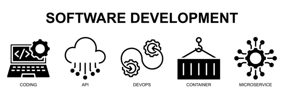 Software Development Line Icons