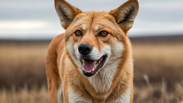 close up of a dingo