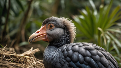 Fototapeta premium close up of a dodo bird on the jungle