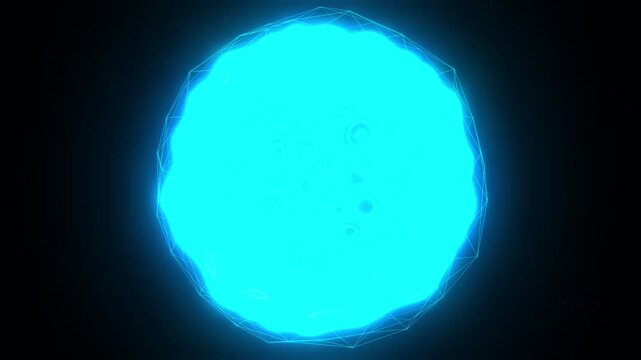 Abstract Artificial Intelligence Brain Core Background