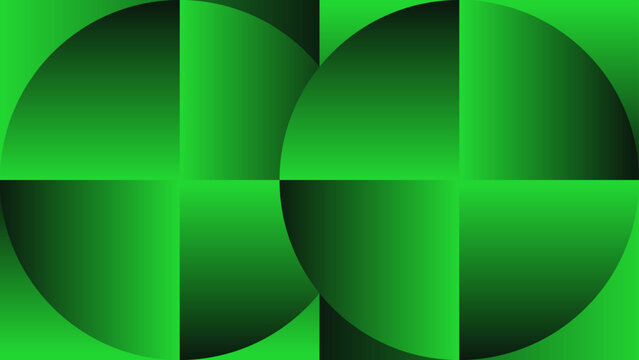 2 circles shape with green gradient vector art. green wallpaper and green color shade.