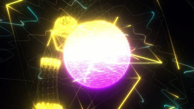 Abstract Sacred Geometry Golden Ratio Background