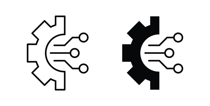 Transform icon, outline style icon for web. vector graphics
