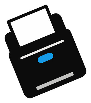 Portable photo printer top-down view vector illustra.... Generative AI