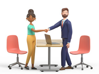 Obraz premium Professional Partnership, Successful Collaboration, Business Agreement