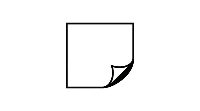 Paper corner turned down page.