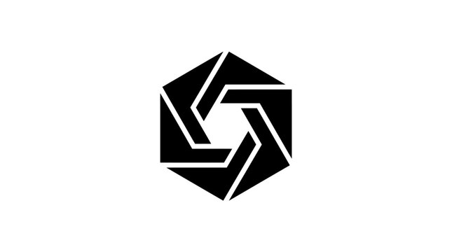 Black and white camera shutter icon.