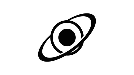 Saturn Planet Ring System Icon. © bapak