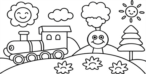 a-cartoon-train-traveling-through-hills-with-trees (1).eps © etccraft